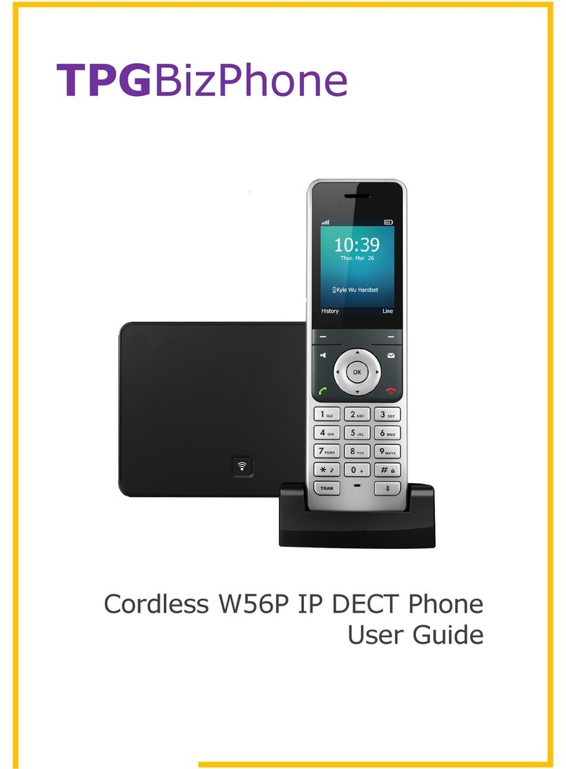 TPG BizPhone W56P User manual TPG BizPhone W56P User manual