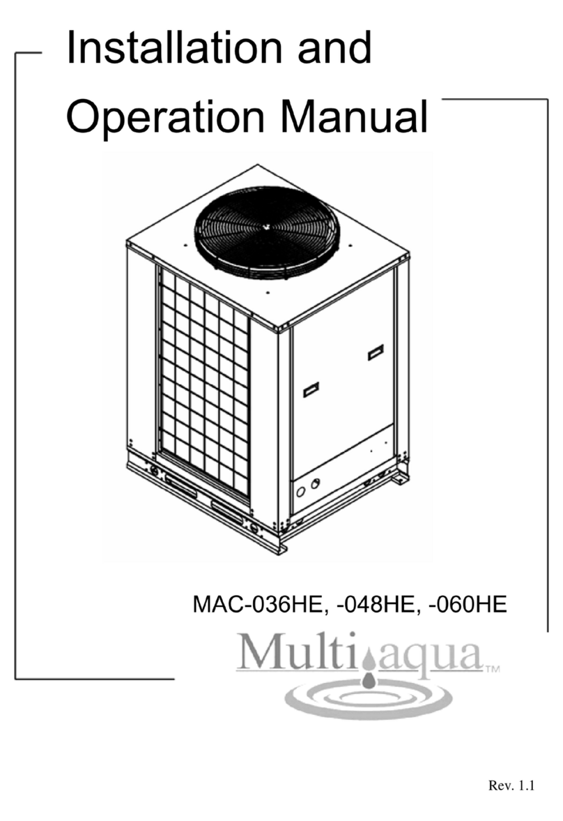 Multiaqua MAC-036HE Installation and operation manual