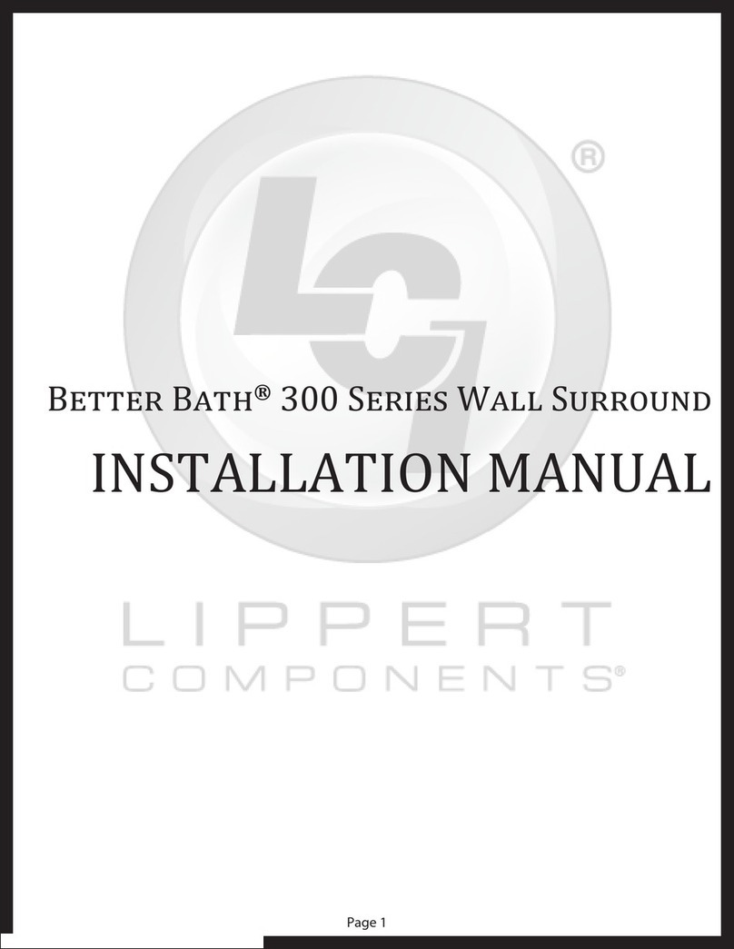 Lippert Components Better Bath 300 Series installation manual