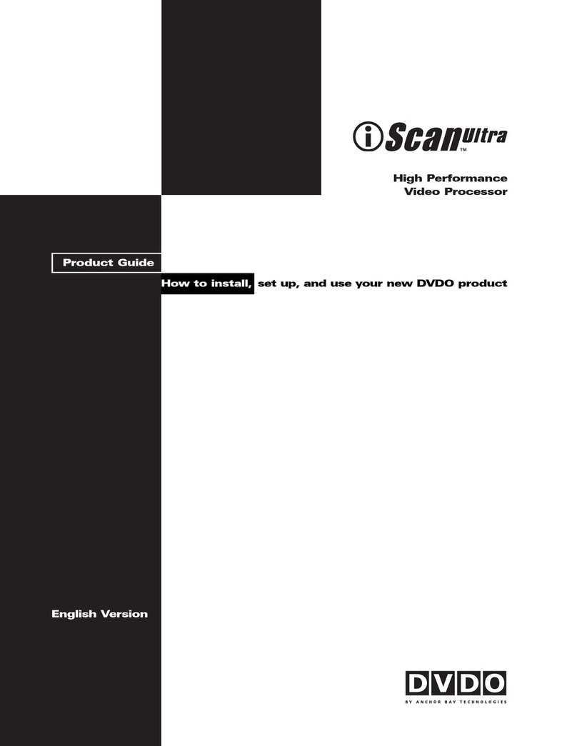 DVDO iScan Ultra Product guide