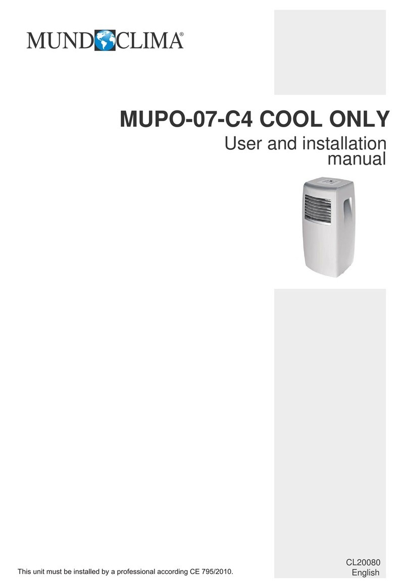 mundoclima MUPO-07-C4 COOL ONLY Operating manual mundoclima MUPO-07-C4 COOL ONLY Operating manual