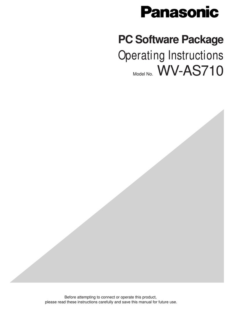 Panasonic WV-AS710 User manual Panasonic WV-AS710 User manual