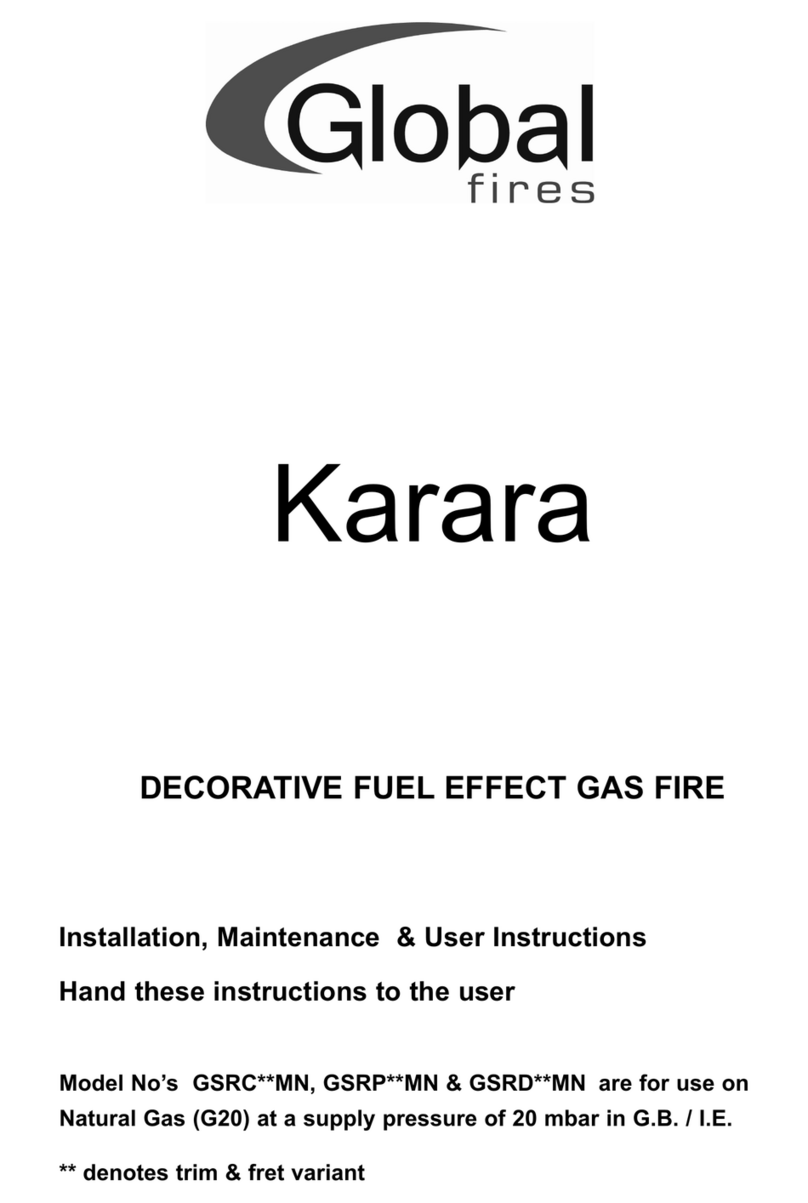 Global Fires Karara Installation, maintenance & user instructions