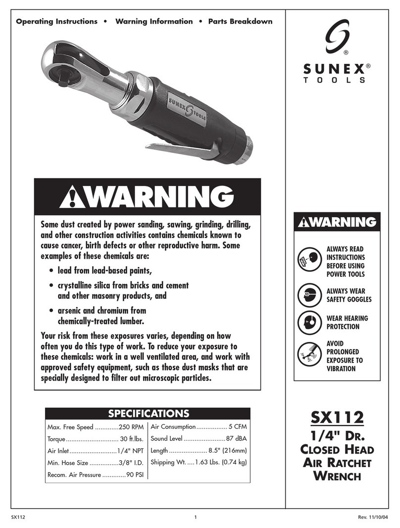 Sunex Tools SX112 User manual
