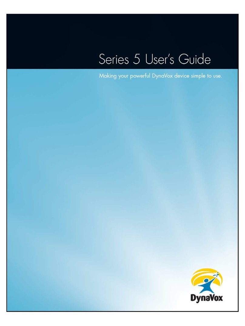 DynaVox Series 5 user guide DynaVox Series 5 user guide