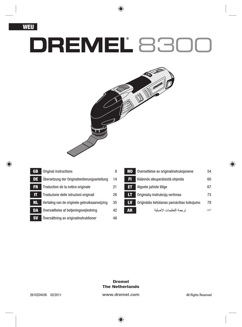 Dremel 8300 Original instructions
