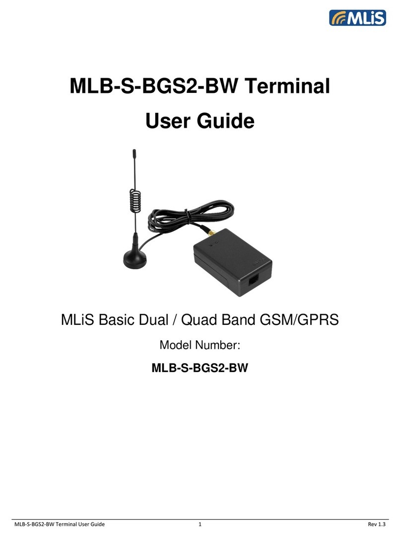 MLis MLB-S-BGS2-BW user guide