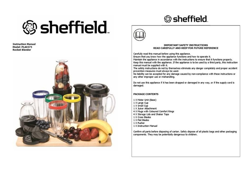 Sheffield PLA0375 instruction manual