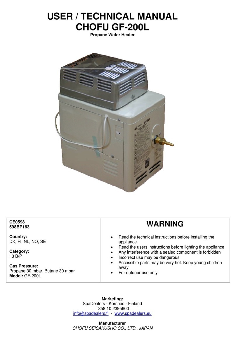 CHOFU GF-200L User and technical manual