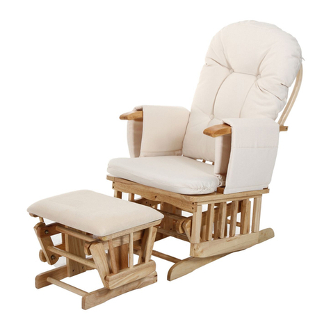 Kiddicare Recline glider User manual Kiddicare Recline glider User manual