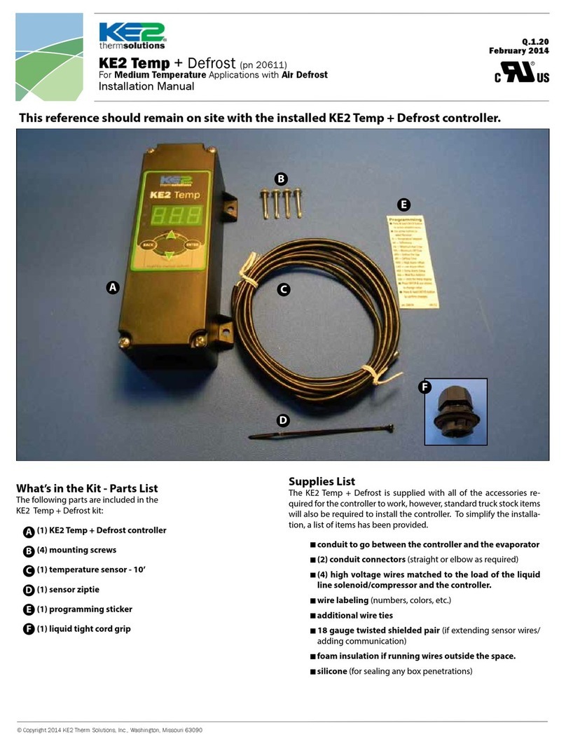 KE2 Therm Solutions temp + defrost User manual