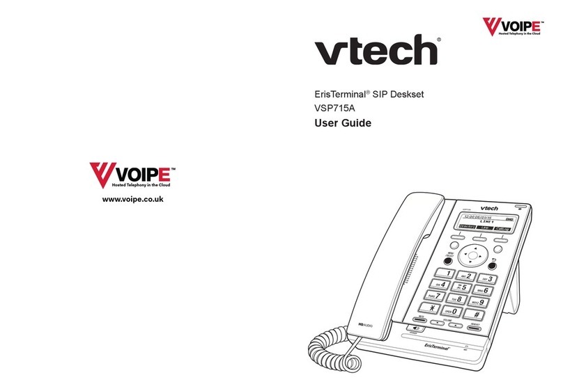 V-tech ErisTerminal SIP Deskset VSP715A User manual