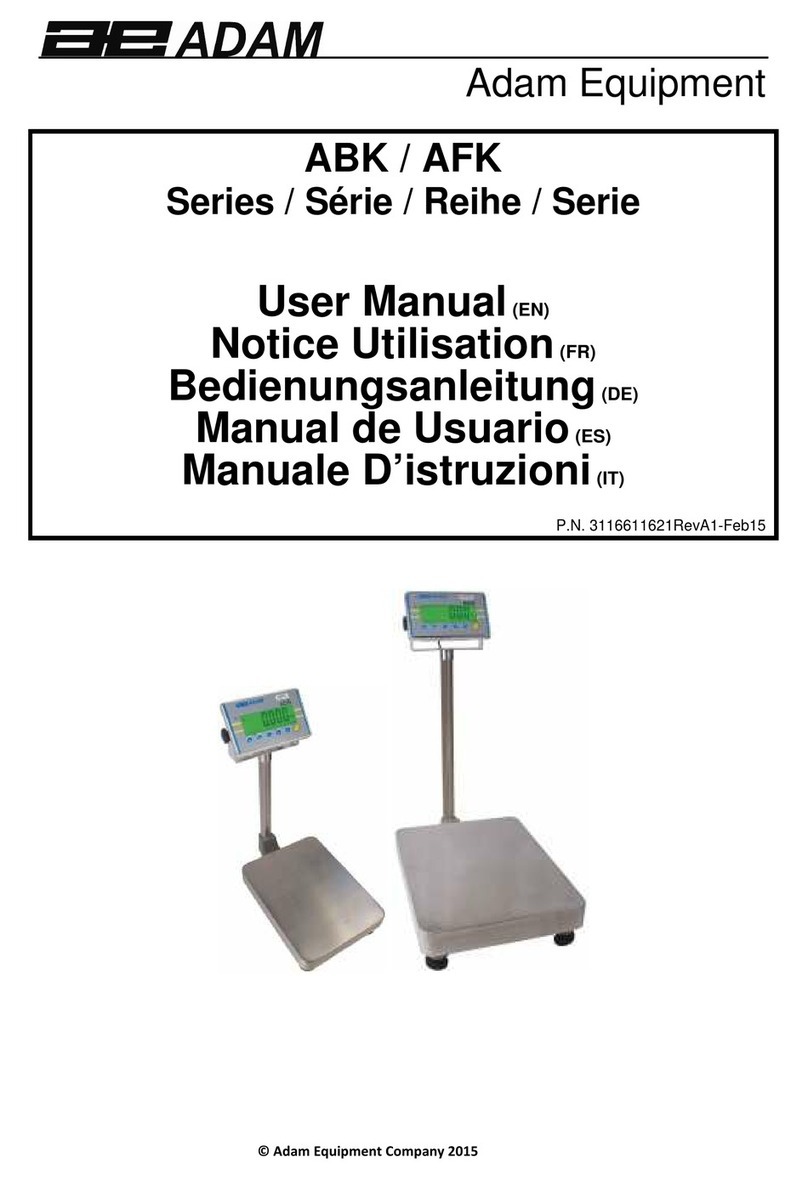 Adam Equipment ABK Series user manual
