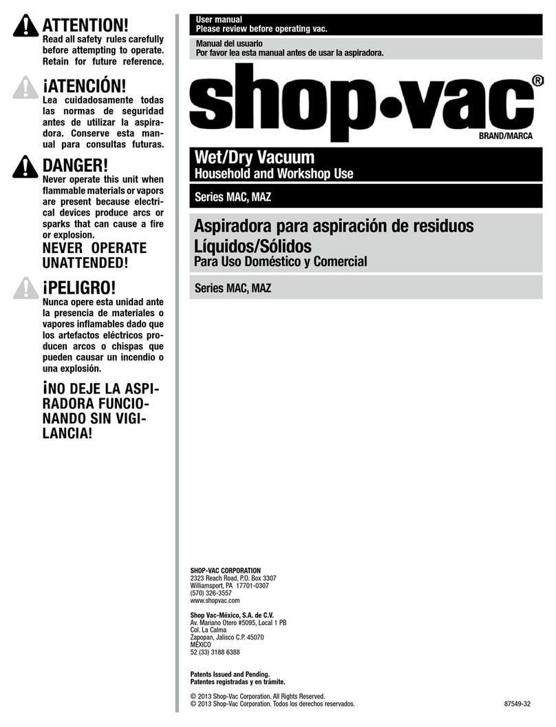 Shop-Vac MAC SERIES user manual