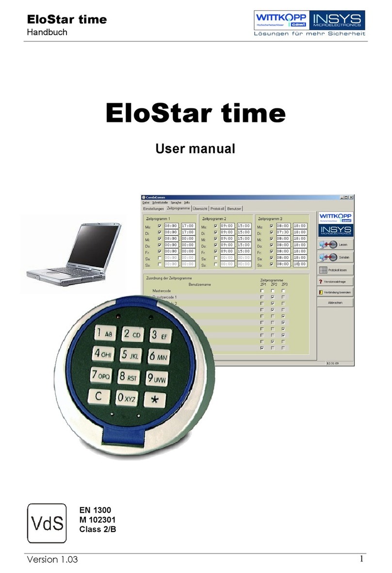 INSYS EloStar time User manual