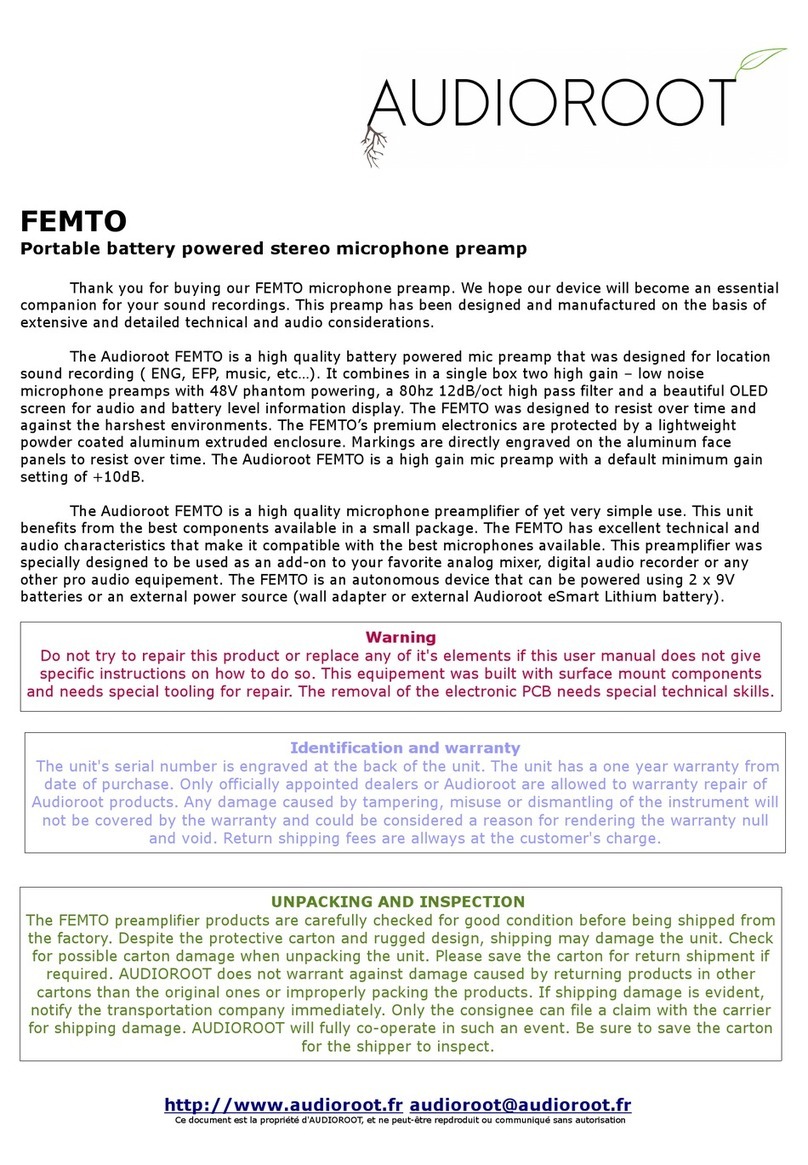 Audioroot FEMTO user manual