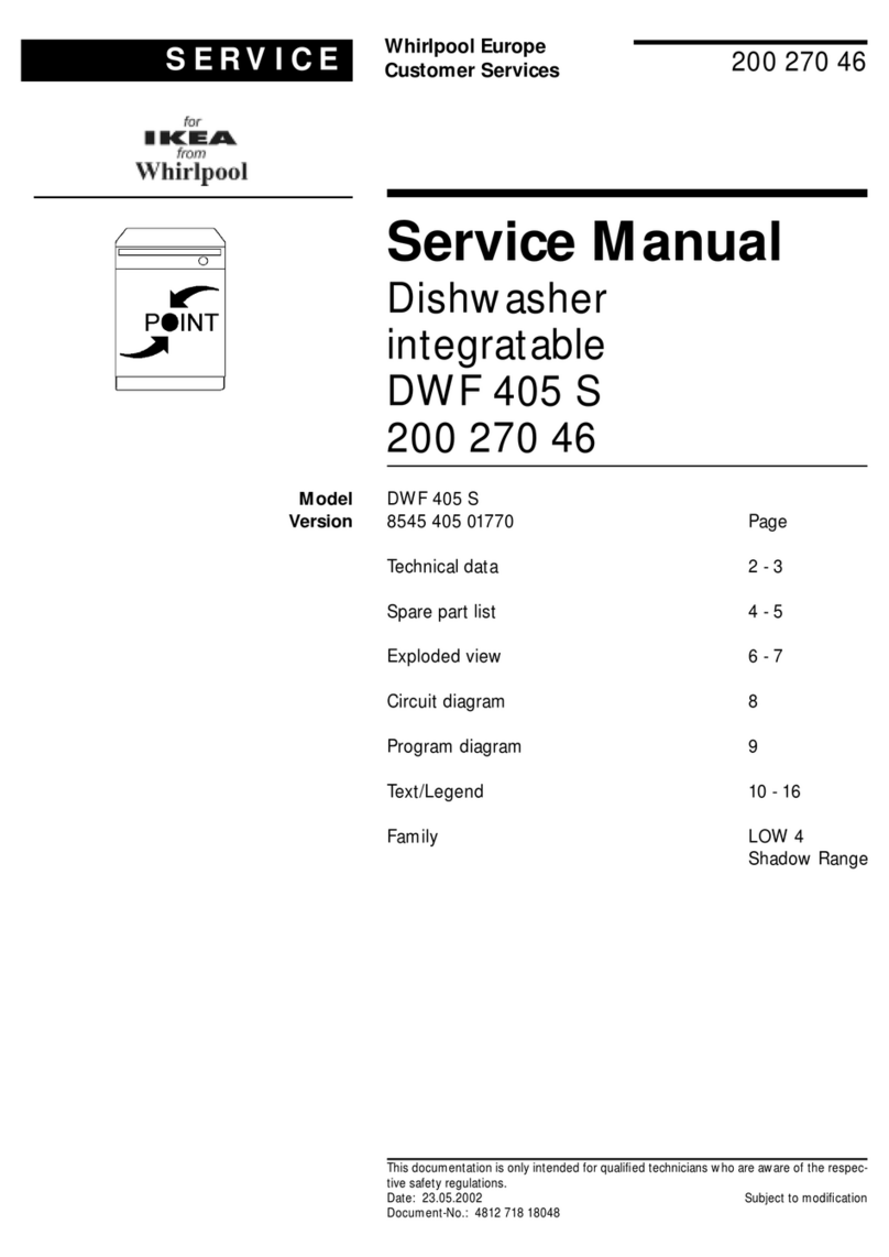 Whirlpool DWF 405 S User manual Whirlpool DWF 405 S User manual