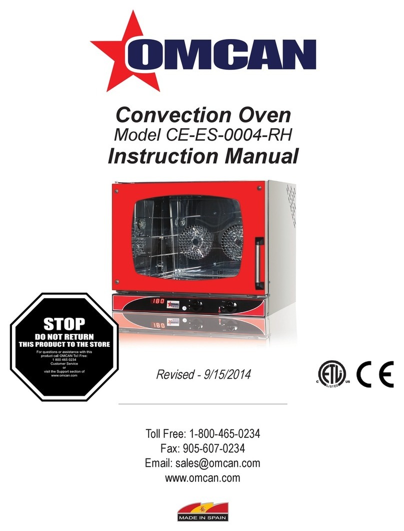 Omcan CE-ES-0004-RH User manual