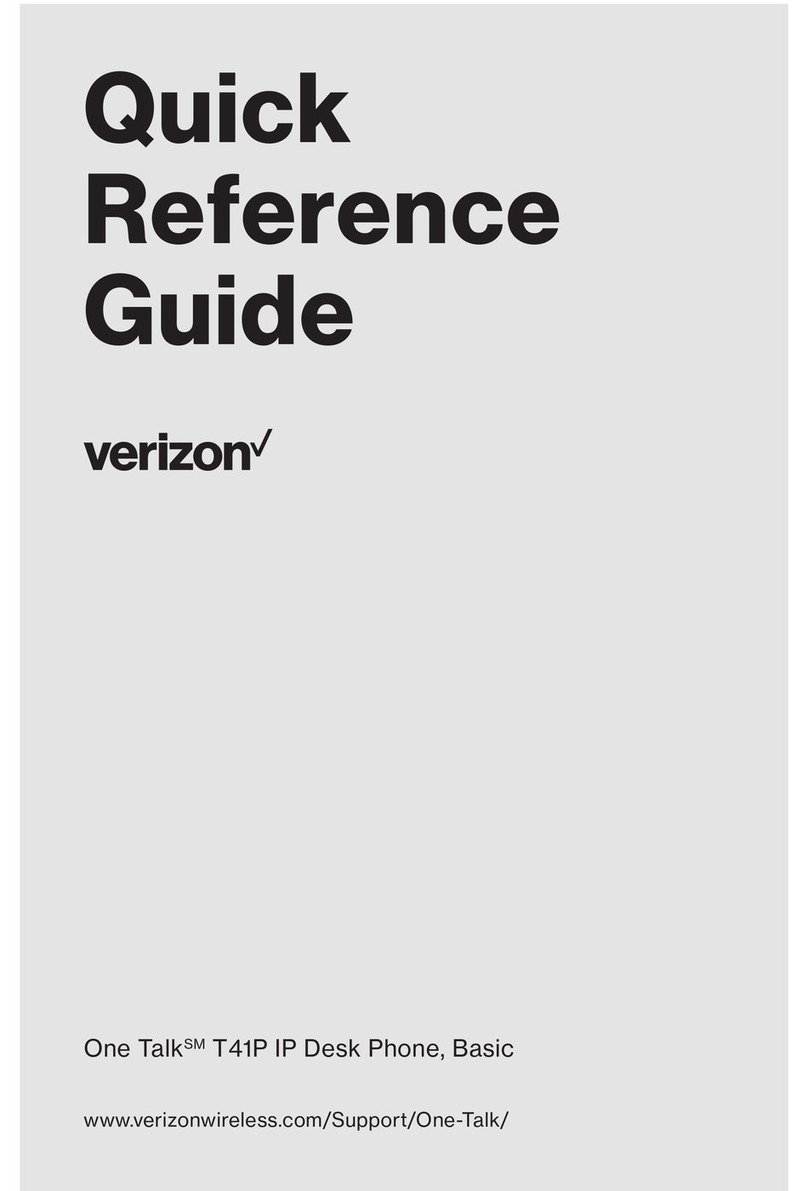 Verizon one talk T41P Quick reference guide