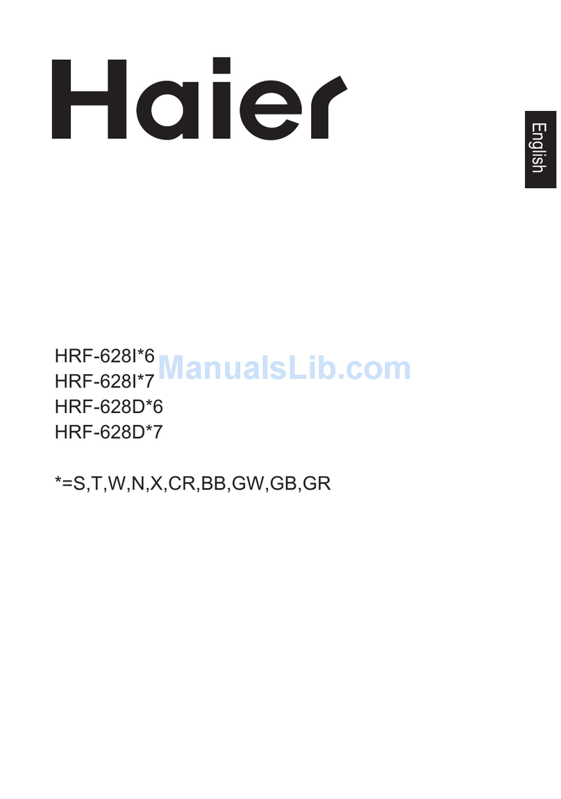 Haier HRF-628I6 Series User manual Haier HRF-628I6 Series User manual