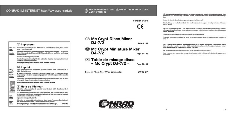 MC Crypt DJ-7/2 operating instructions