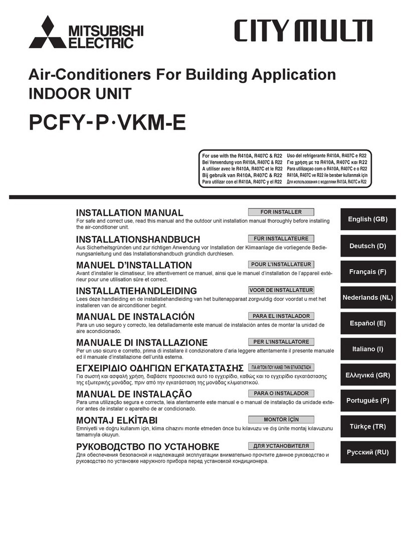 Mitsubishi Electric PCFY-P-VKM-E User manual