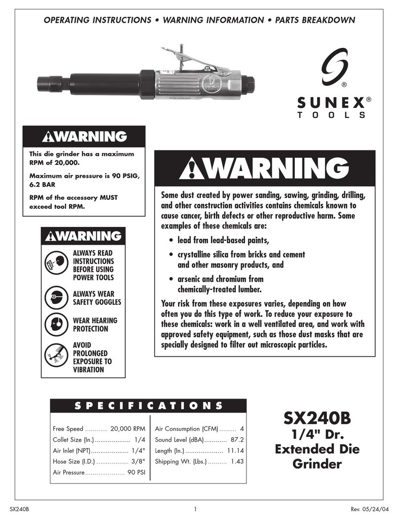 Sunex Tools SX240B Operating	 instruction