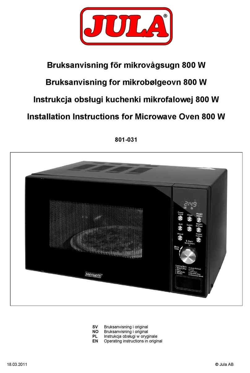 Jula 801-031 operating instructions