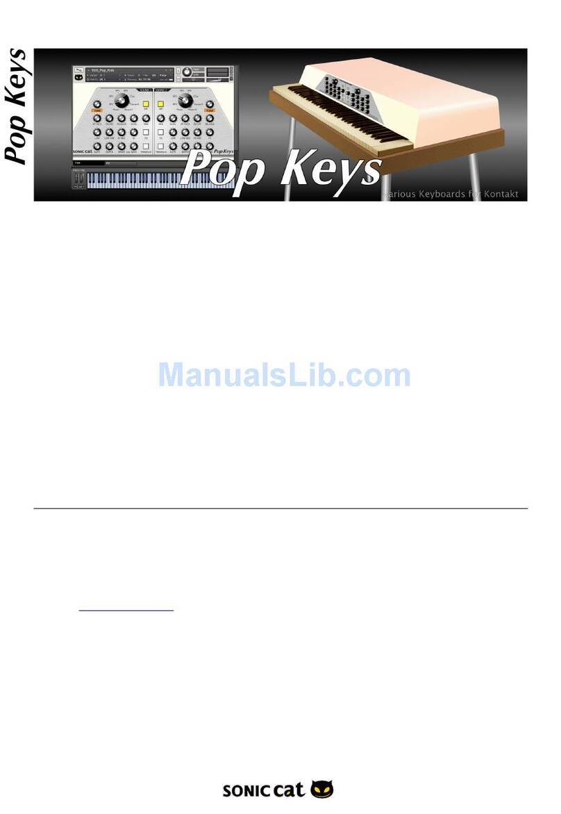 Sonic Cat Pop Keys user manual