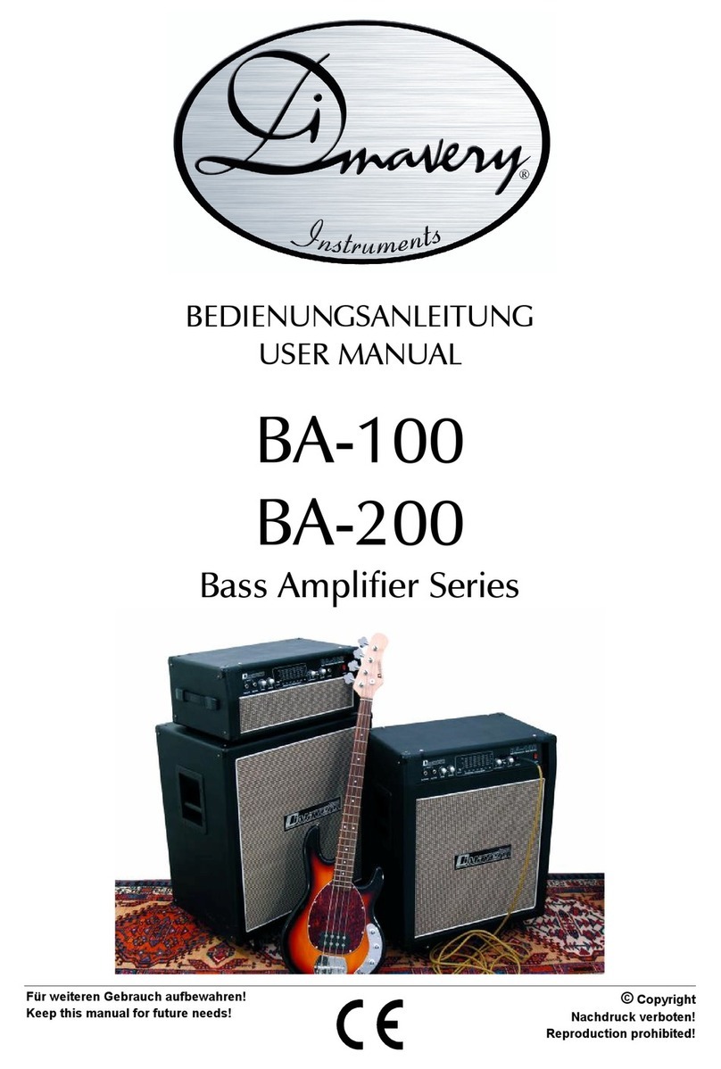 Dimavery BA-100 Series user manual