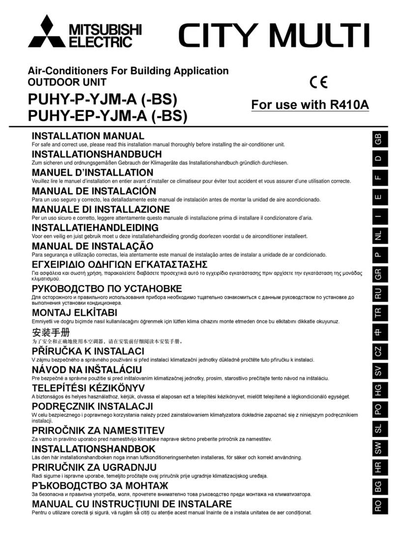 Mitsubishi Electric PUHY-P-YJM-A User manual