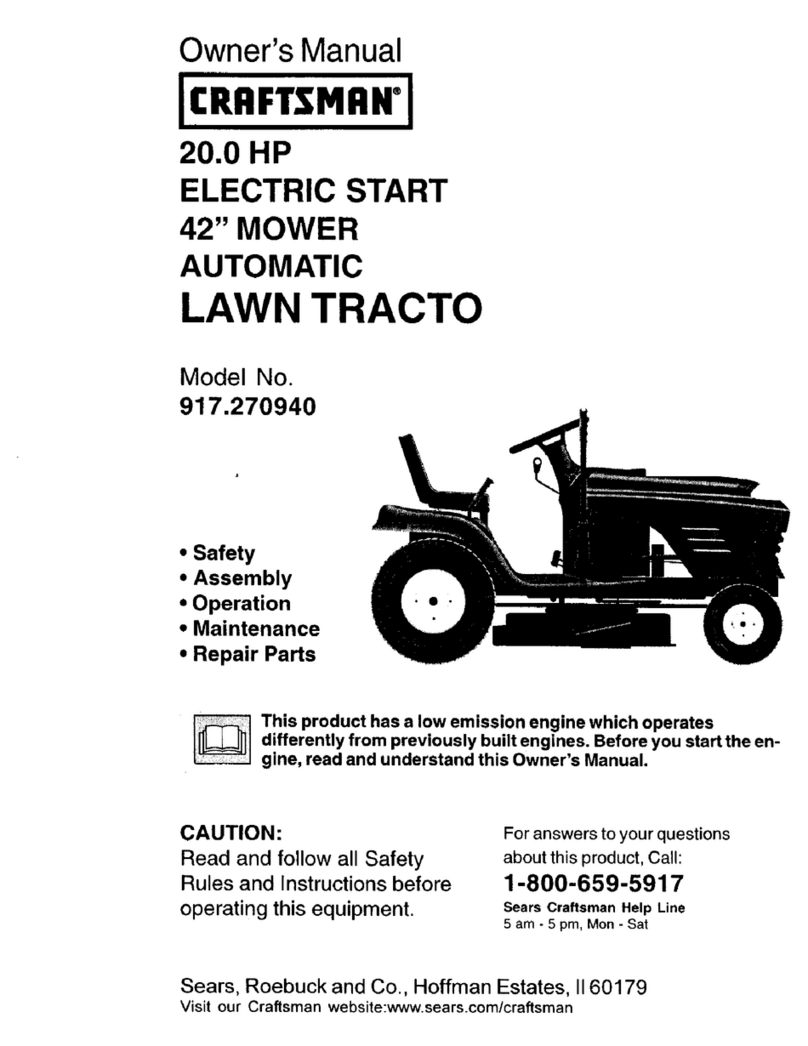 Crafstman 917.270940 User manual Crafstman 917.270940 User manual