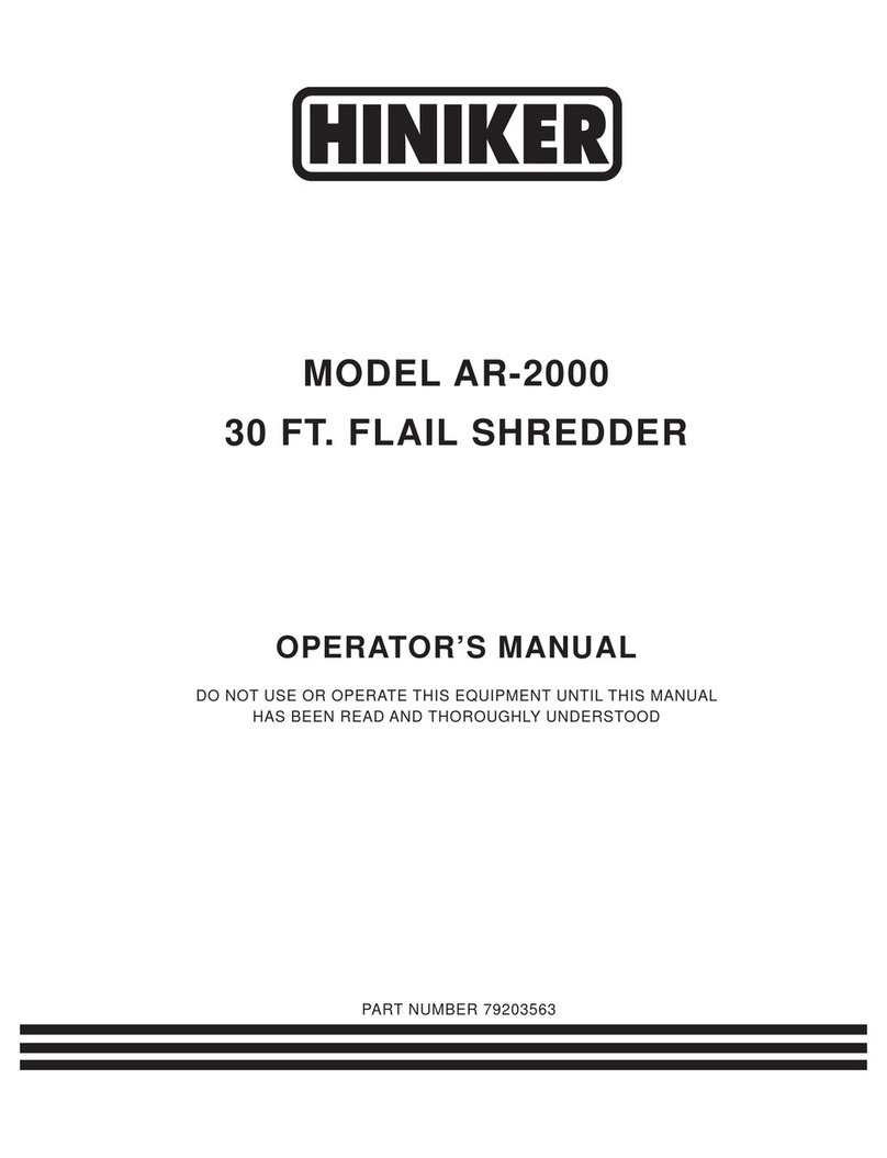 Hiniker AR-2000 Operator's manual