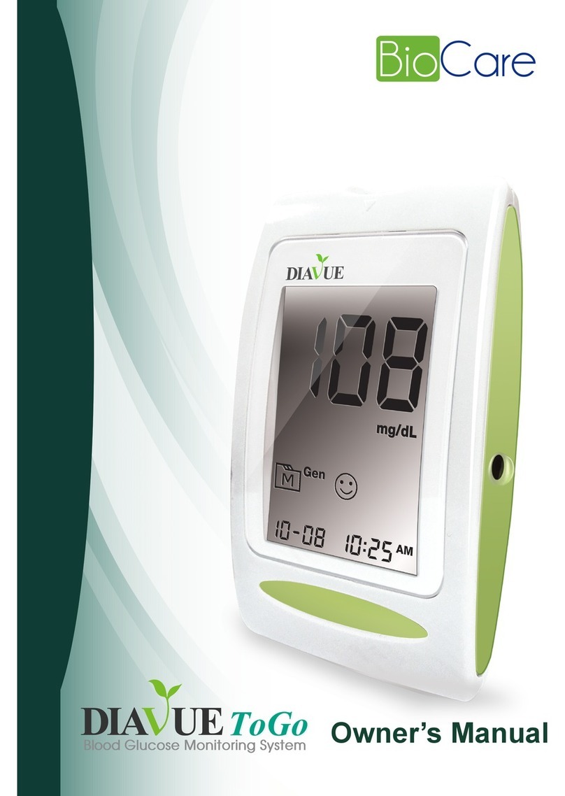 Biocare DIAVUE ToGo owner's manual