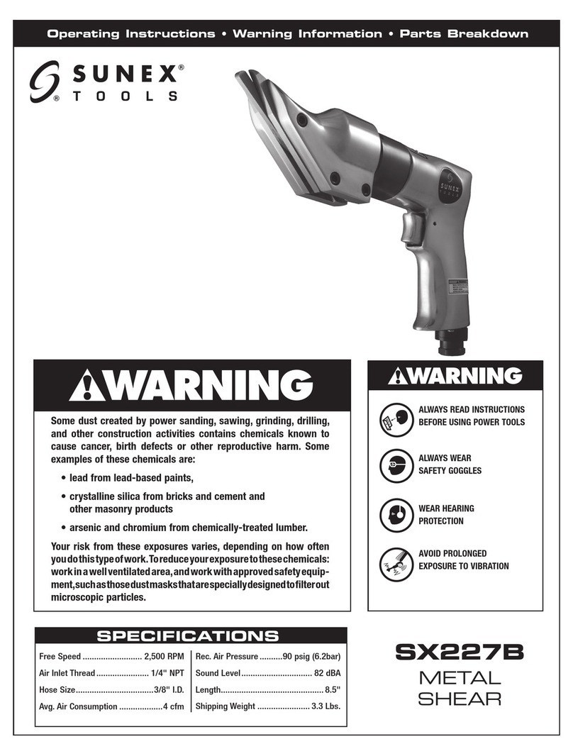 Sunex Tools SX227B User manual