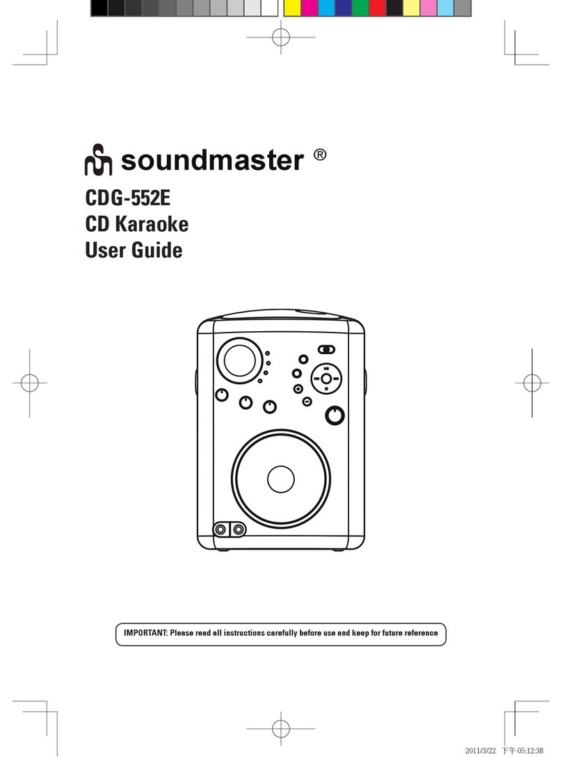 SOUNDMASTER CDG-552E user guide
