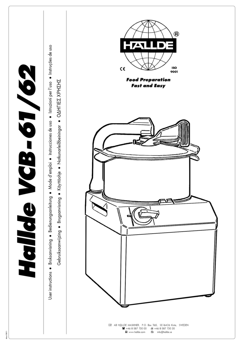 Hallde VCB-61 User manual