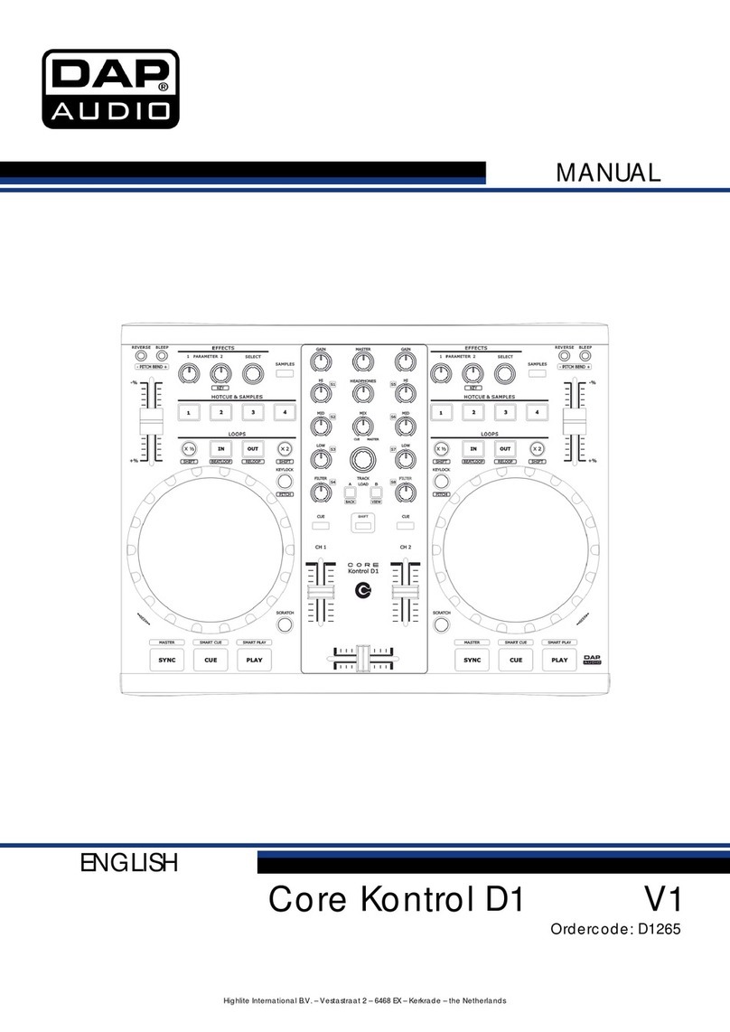 DAPAudio CORE KONTROL D1 manual