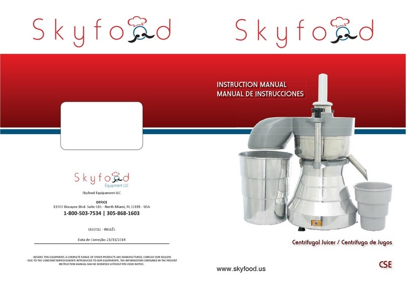 Skyfood UG0012 User manual
