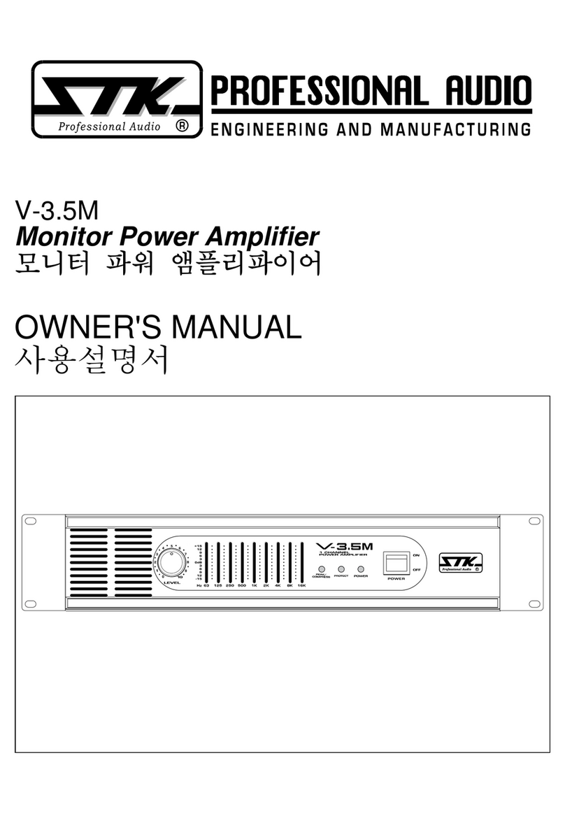 STK Professional Audio V-3.5M owner's manual