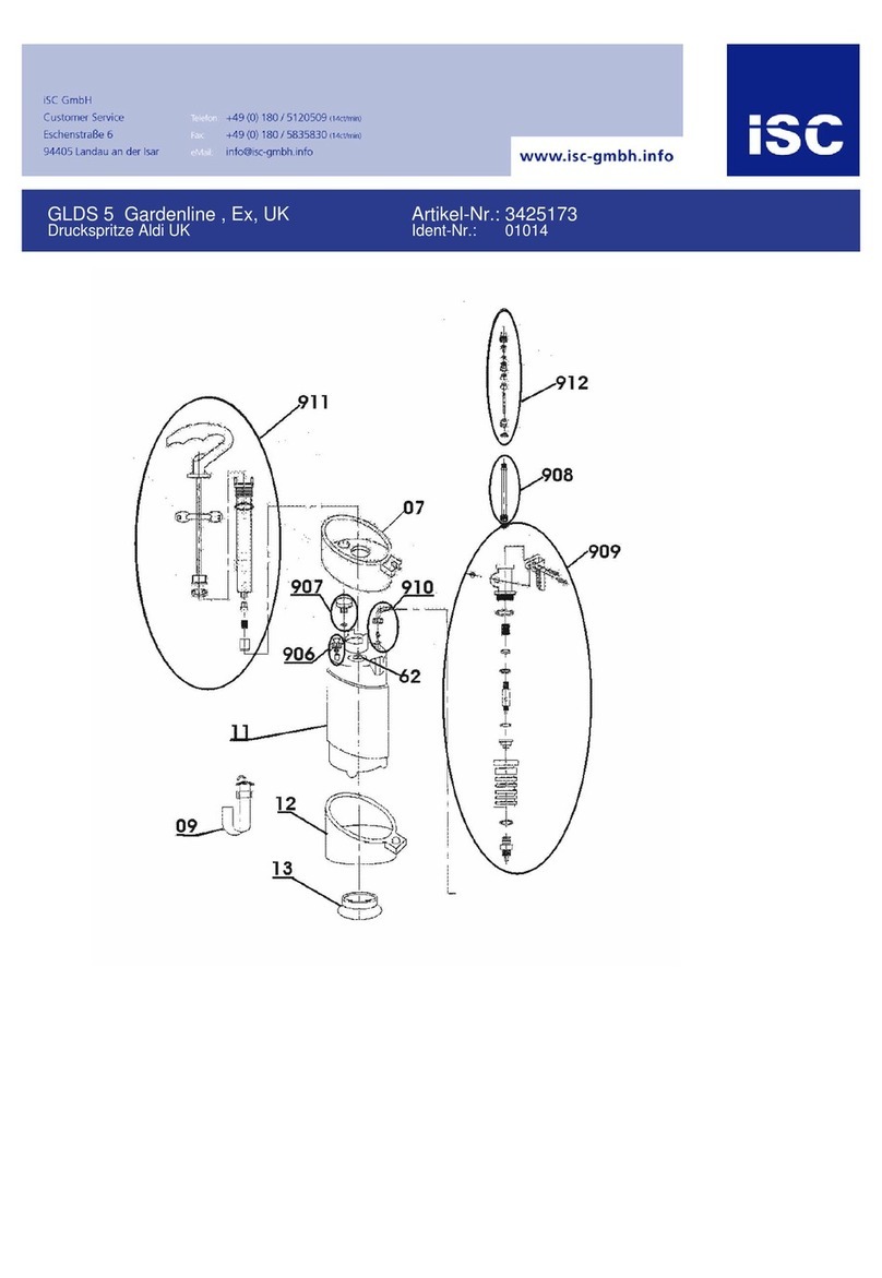 ISC GLDS 5 Gardenline User manual
