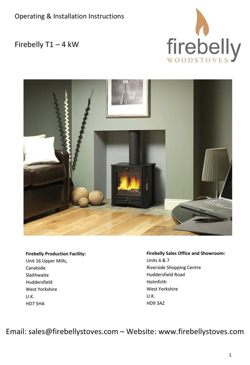 Firebelly T1 Operating & installation instructions