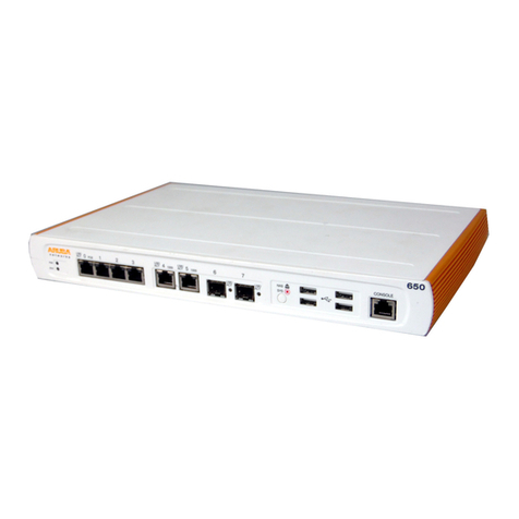 Aruba 650 SERIES User manual