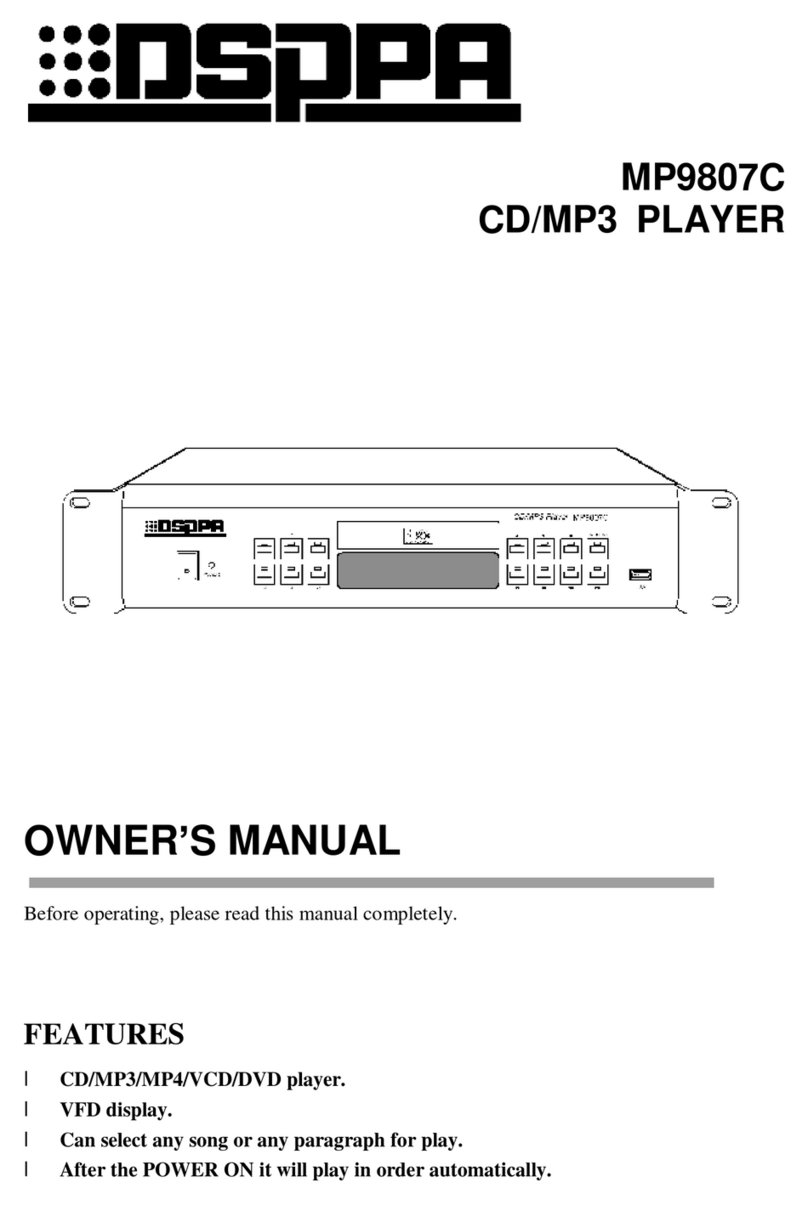 DSPPA MP9807C User manual