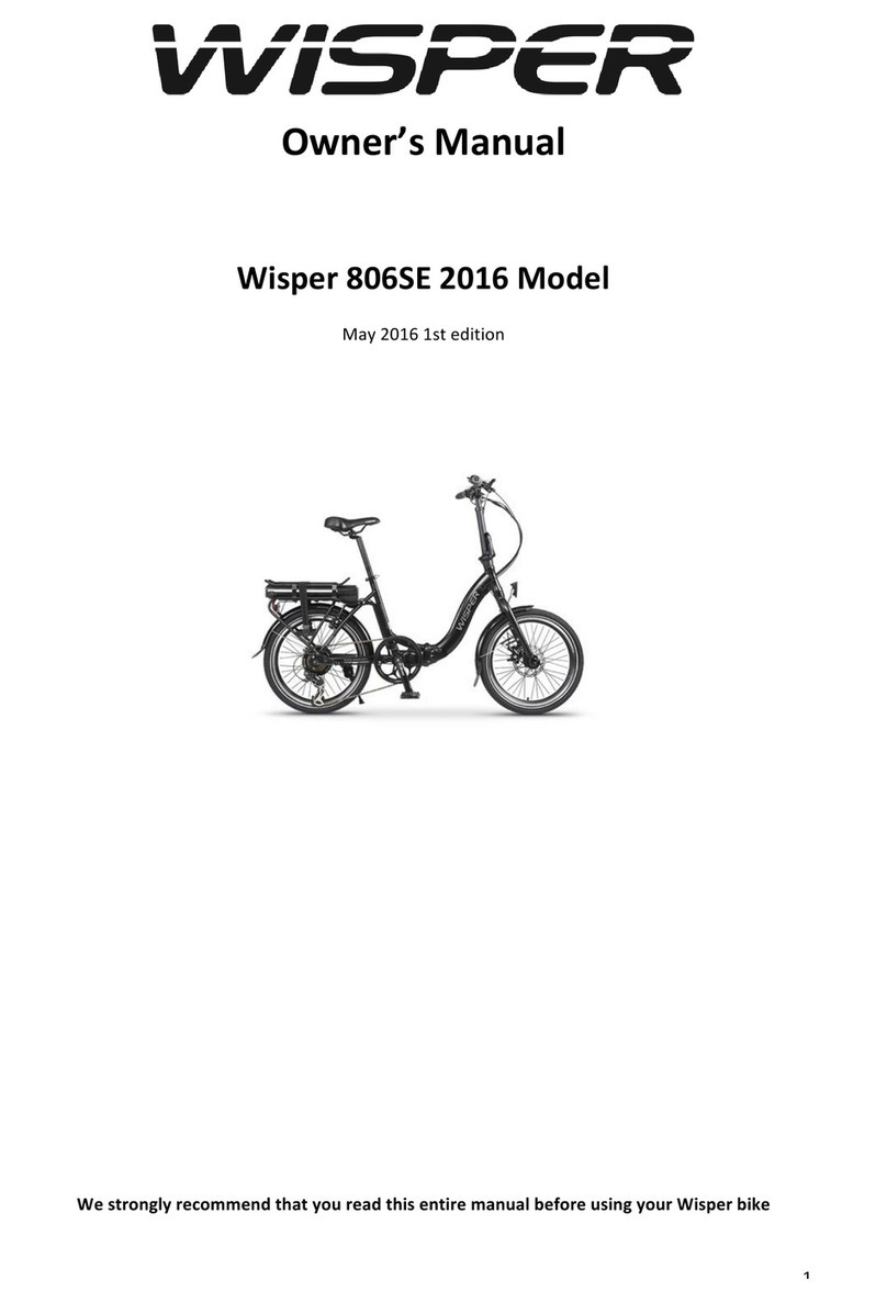 Whisper 806SE 2016 Model owner's manual