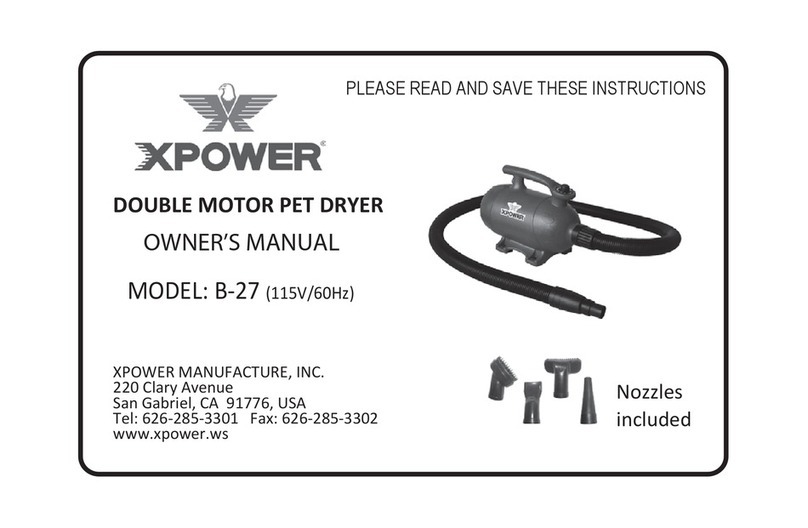 XPower B-27 owner's manual