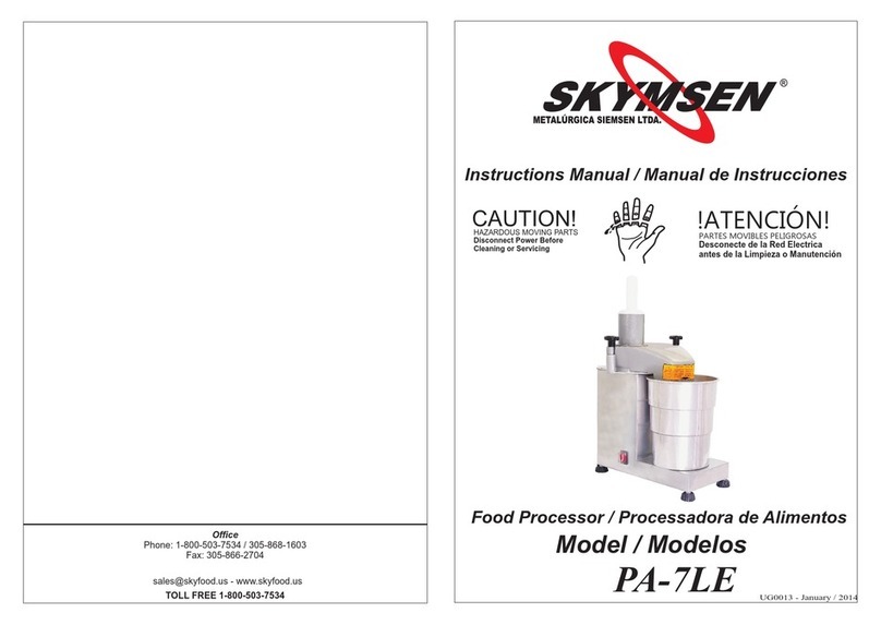 Skymsen PA-7LE instruction manual