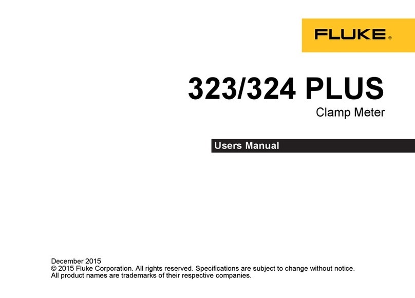 Fluke 323 PLUS User manual