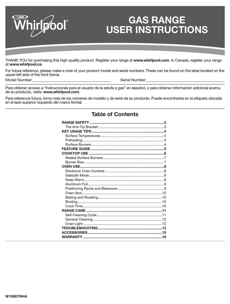 Whirlpool WEG515S0FBK User instructions