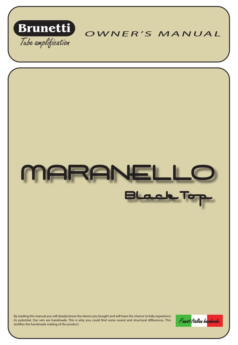 Brunetti MARANELLO BLACK TOP User manual